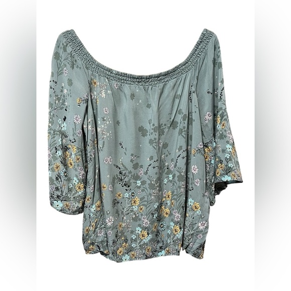 Maurices Floral Print Off-Shoulder Blouse – Size XL - Picture 3 of 5